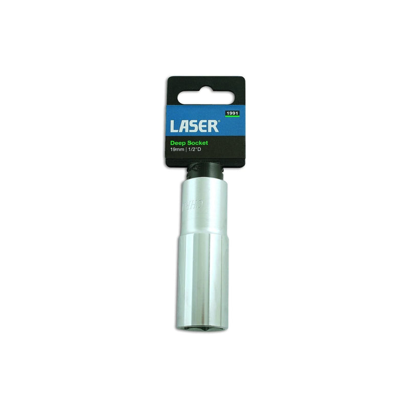 Laser Deep Socket 3/8"D 14mm 1957 Laser - Dynamic Drive