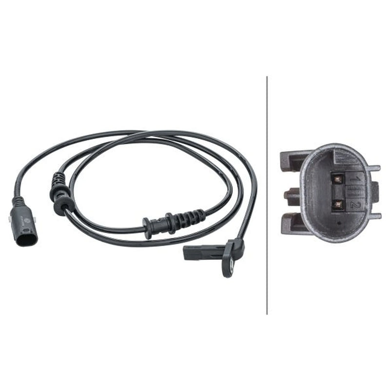 Hella ABS Wheel Speed Sensor Front fits Mercedes-Benz Marco Polo Camper 2015 on