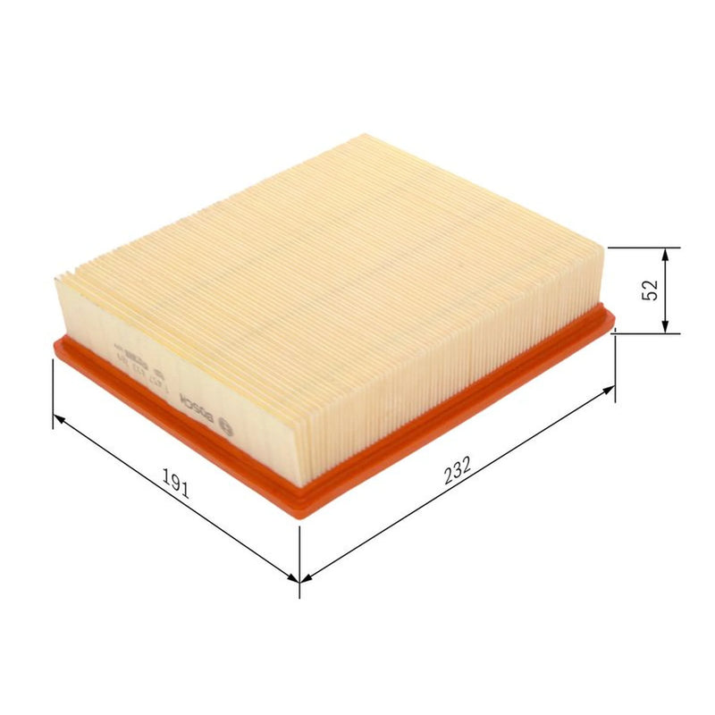 Bosch Engine Air Filter fits Fiat Multipla 1999-2010 1.6 1.9