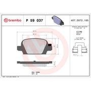 Brembo Rear Brake Discs & Pads fits Vauxhall Corsavan Hatchback 2003-2006 1.4