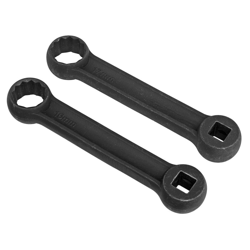 Sealey Mercedes Benz Engine Mount Spanner 16 & 17mm 2pc VS3005 Sealey - Dynamic Drive