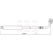 Apec Brake Hydraulic Hose Line Rear Left fits Chevrolet Trax 2012-2013