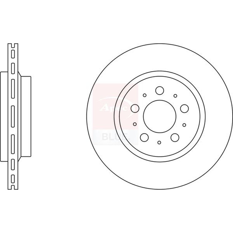 Apec Front & Rear Brake Discs & Pads fits Volvo XC90 I 2002-2014 2.5 3.2