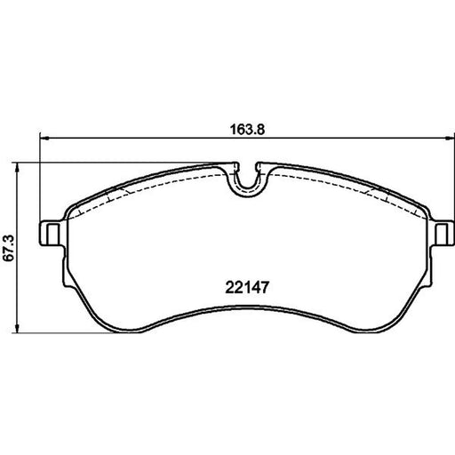 DON Front Brake Pad Set fits Man Tge 2017-2024 2.0
