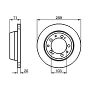 Bosch Rear Brake Vented Discs & Pads fits Porsche 928 1983-1986 4.7