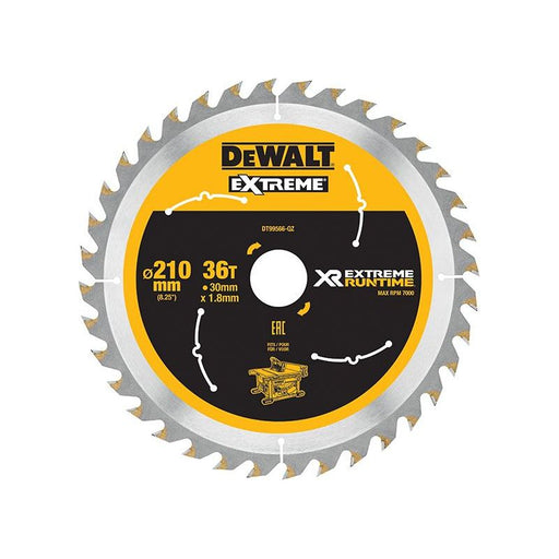Dewalt Power Tools XR FlexVolt Table Saw Blade 210 x 30mm x 36T DeWALT Power Tools - Dynamic Drive