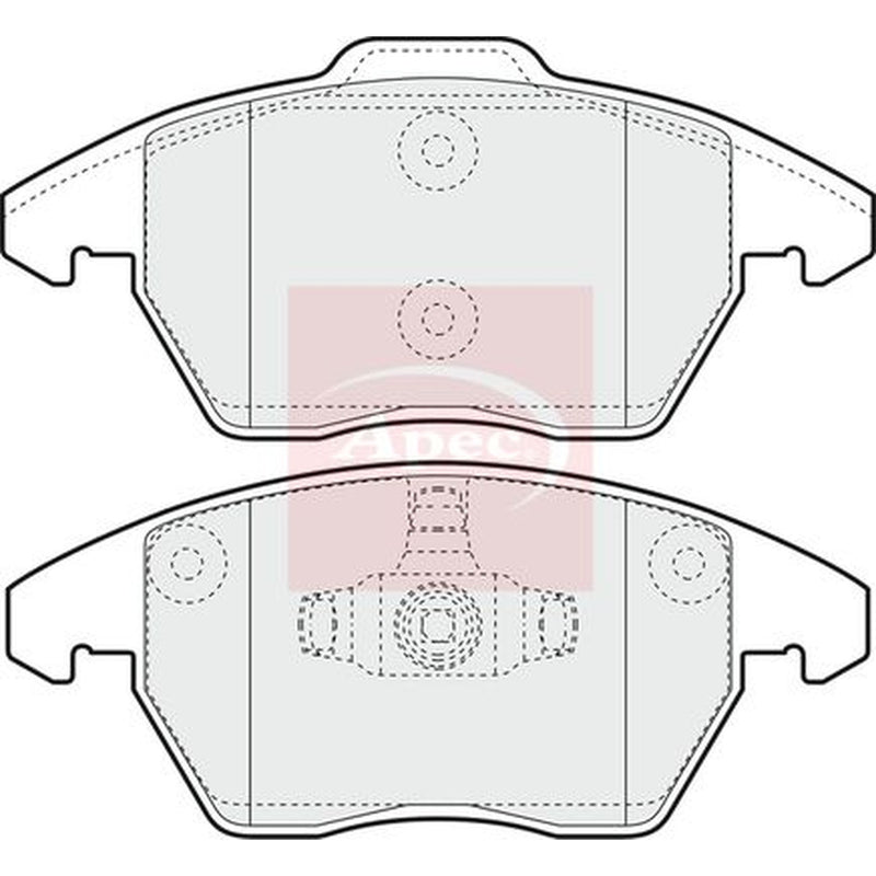 Apec Front & Rear Brake Discs & Pads fits Peugeot 3008 I 2011-2016 2.0