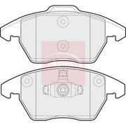 Apec Front Brake Pad Set fits Citroën C4 2004-2011 2.0