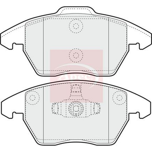 Apec Front Brake Pad Set fits Citroën C4 2004-2011 2.0