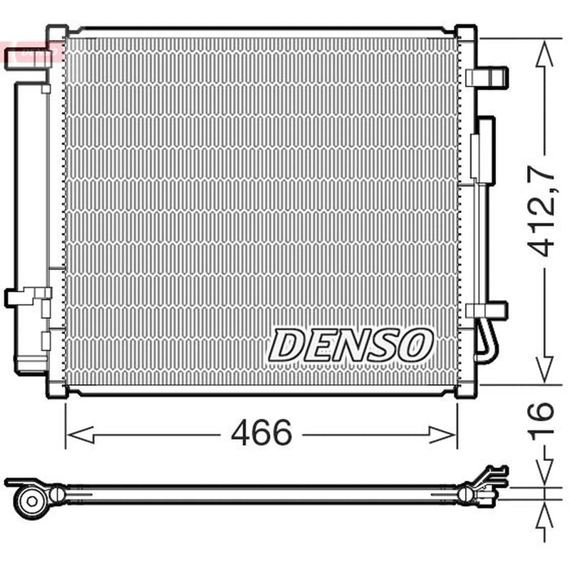 Denso Air Conditioning Condenser fits Hyundai Tucson 2020-2021 1.6