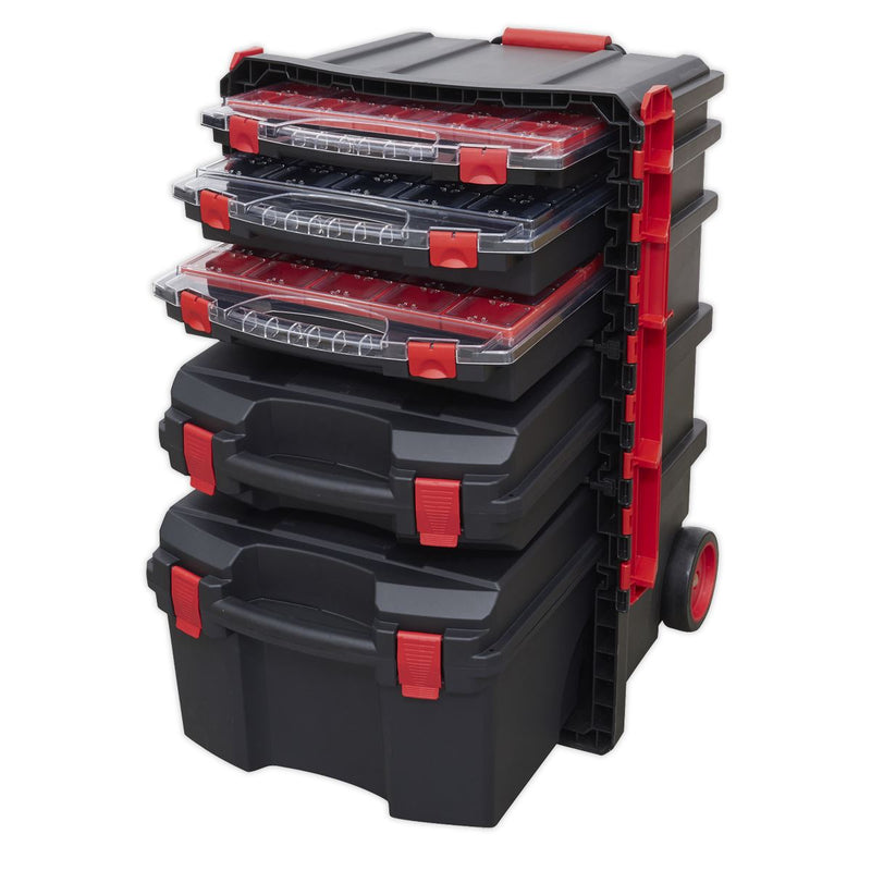 Sealey Professional Trail Box with 5 Tool Storage Cases AP860 Sealey  - Dynamic Drive