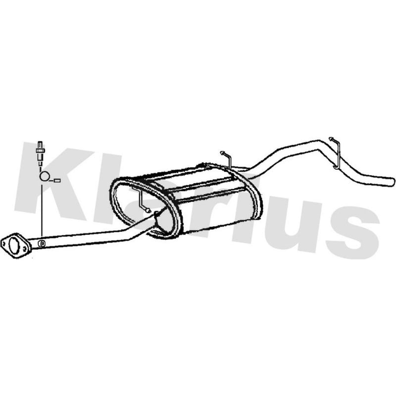 Klarius Box With Tail Pipe Rear fits Suzuki Alto V 2000-2002 1.0