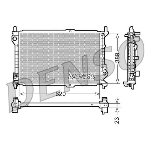 Denso Engine Radiator fits Ford Tourneo Connect 2002-2013 1.8