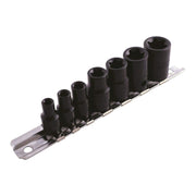 Laser Impact Star Socket Set 3/8"D, 1/4"D 7pc 0897 Laser - Dynamic Drive