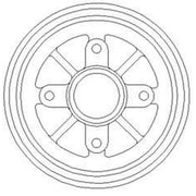 Abtex Brake Drum Assembly Rear fits Citroën Ax 1987-1997 1.4