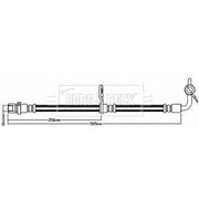 Borg & Beck Brake Hydraulic Hose Line Left BBH8243