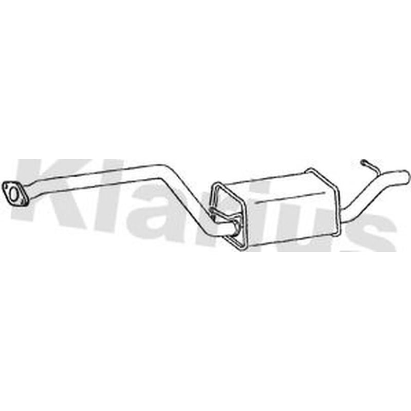 Klarius Box With Centre Pipe Centre fits Ford Focus II 2005-2012 2.5
