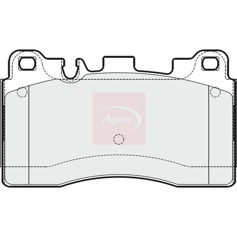 Apec Rear Brake Pad Set fits Mercedes-Benz Cls 2011-2017 218.374 218.375