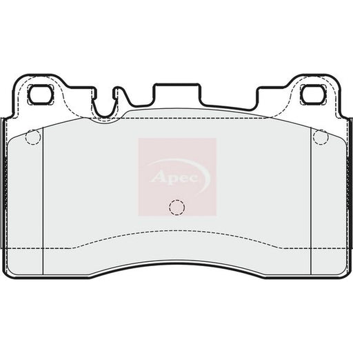 Apec Rear Brake Pad Set PAD1837