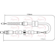 Apec Handbrake Cable Right Rear CAB1163