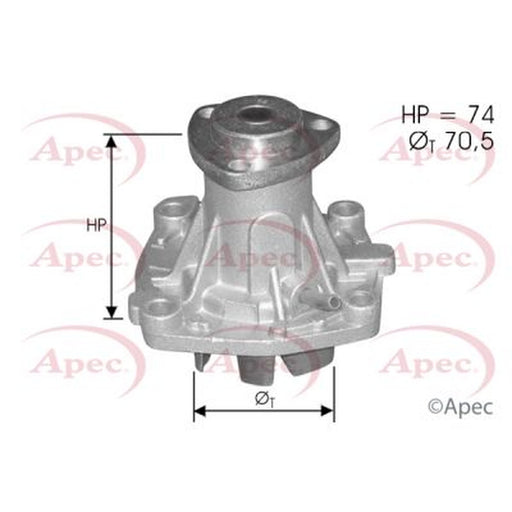 Apec Engine Cooling Water Pump fits Alfa Romeo 155 1993-1997 2.5