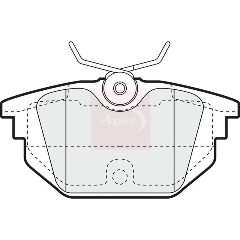 Apec Rear Brake Pad Set PAD1058