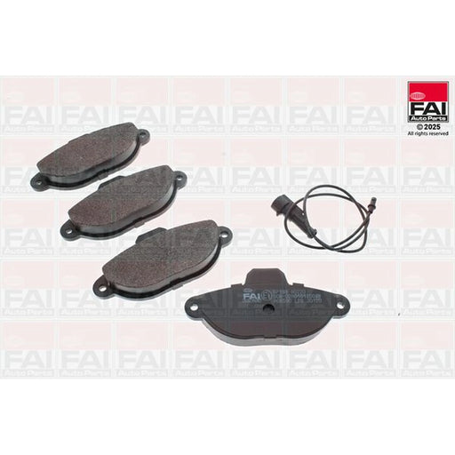 FAI Front Brake Pad Set fits Fiat 500 2007 on 1.2