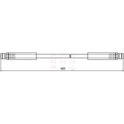 Apec Brake Hydraulic Hose Line Front fits Mercedes-Benz G-Class 2006-2015