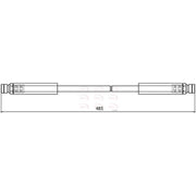Apec Brake Hydraulic Hose Line Front HOS4038