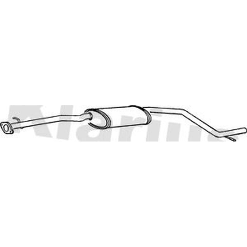 Klarius Box With Centre Pipe Centre fits Ford Mondeo 2001-2007 2.0
