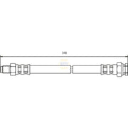 NAPA Brake Hydraulic Hose Line Front NBH1417