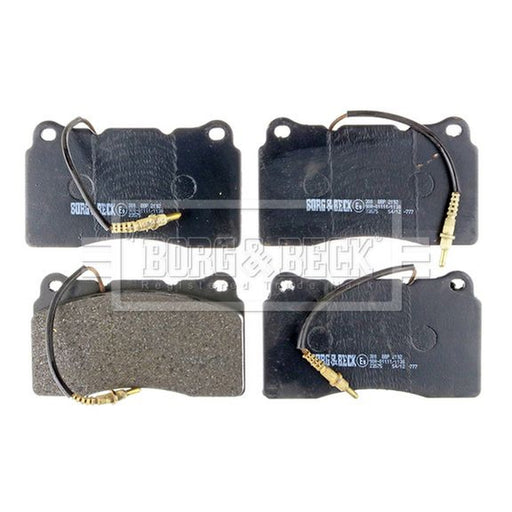 Borg & Beck Front & Rear Brake Discs & Pads fits Fiat Ulysse 2002-2011 3.0