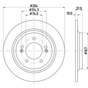 Mintex Rear Brake Solid Discs & Pads fits Hyundai Sonata VI 2011-2014 2.0
