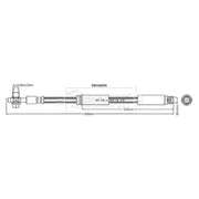 Borg & Beck Brake Hydraulic Hose Line Front Right BBH6896