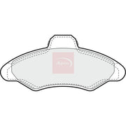 Apec Front Brake Pad Set fits Ford Escort 1990-2000 1.3 1.4 1.6 1.8