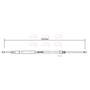 Apec Handbrake Cable Left Rear fits BMW 1 2004-2013