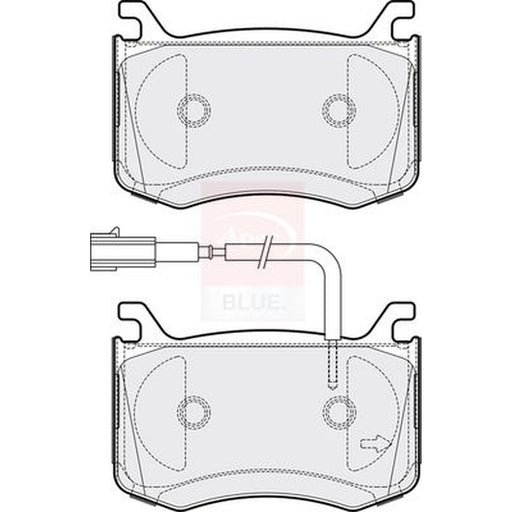 Apec Front Brake Pad Set fits Alfa Romeo Giulia 2015-2022 2.0 2.2