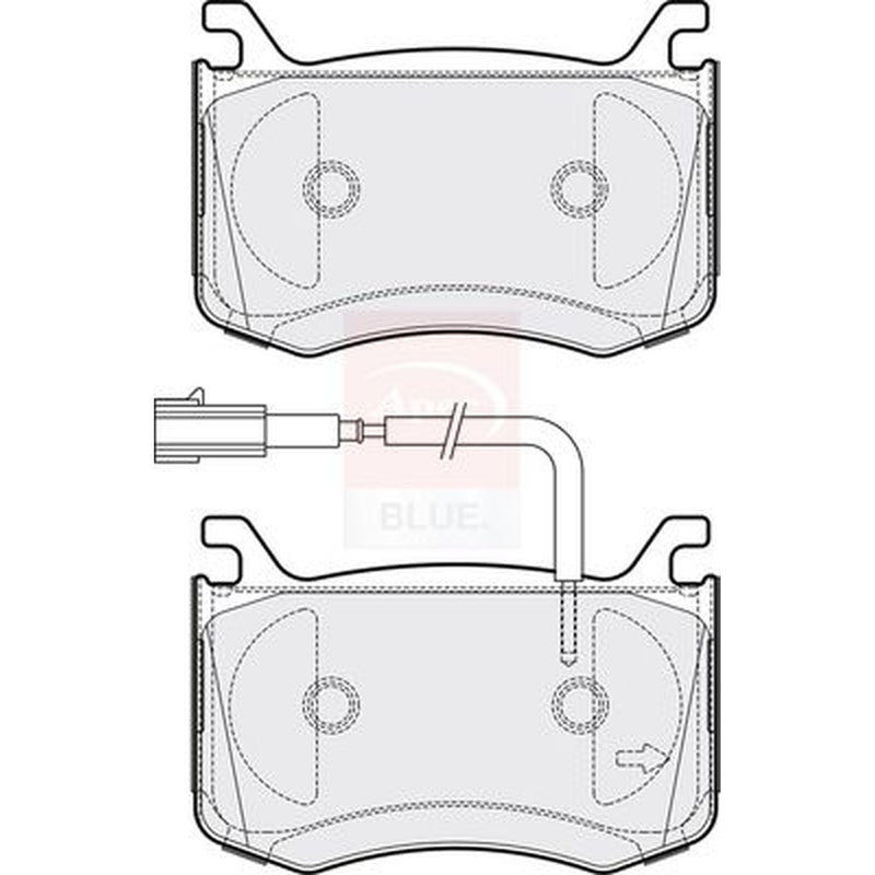 Apec Front Brake Pad Set fits Alfa Romeo Giulia 2015-2022 2.0 2.2