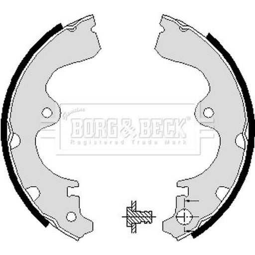 Borg & Beck Brake Shoe Set Axle Kit BBS6088