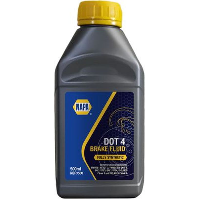 NAPA Brake Fluid DOT 4 0.5l fits Abarth 124 Spider 2016 on 1.4