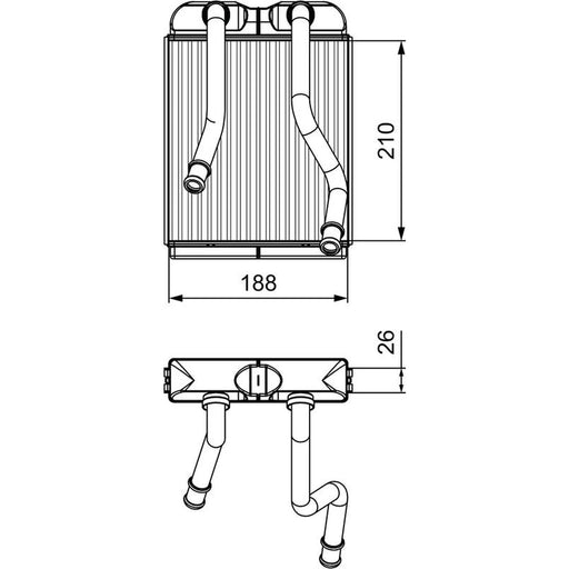 Valeo Heater Matrix Core Heat Exchanger 811532