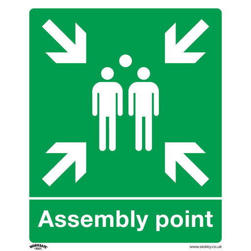Sealey Safe Conditions Safety Sign Assembly Point Rigid Plastic SS37P1 Sealey - Dynamic Drive