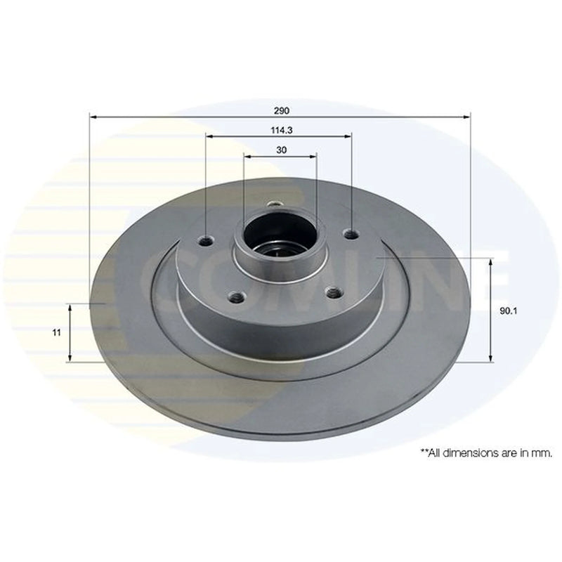 Comline Front & Rear Brake Discs & Pads fits Renault Megane IV 2019 on 1.8