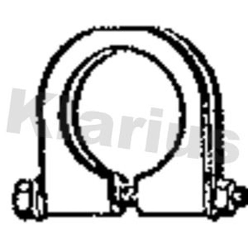 Klarius Exhaust System Clamping Piece OD ID Wide fits Mercedes-Benz Viano