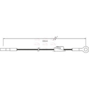 Apec Handbrake Cable Front fits Ford Escort 1983-1985 1.3 1.6