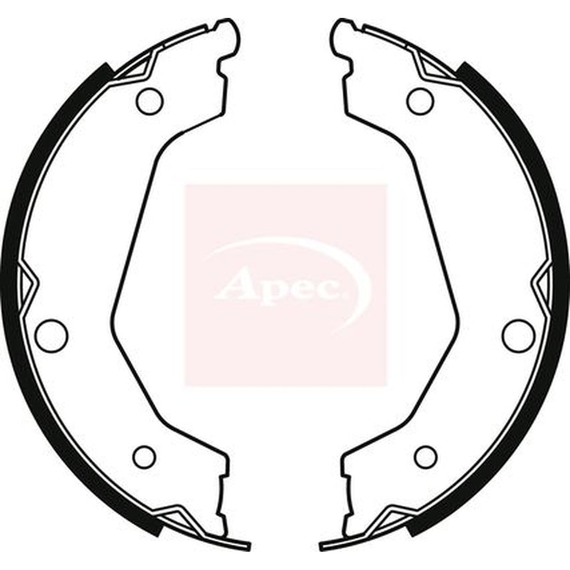 Apec Parking Brake Shoe Set fits Kia Sorento I 2002-2011 2.4 2.5 3.5