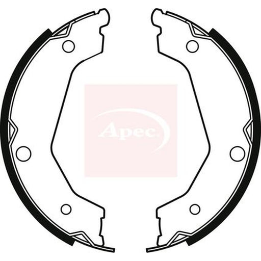 Apec Parking Brake Shoe Set fits Kia Sorento I 2002-2011 2.4 2.5 3.5