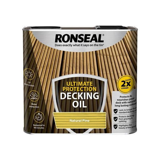 Ronseal Ultimate Protection Decking Oil Natural Pine 2.5 litre Ronseal - Dynamic Drive