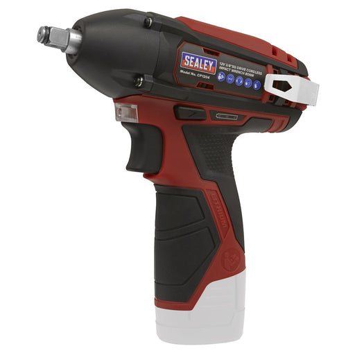 Sealey Cordless Impact Wrench 3/8"Sq Drive 80Nm 12V SV12 Series Body Only Sealey - Dynamic Drive