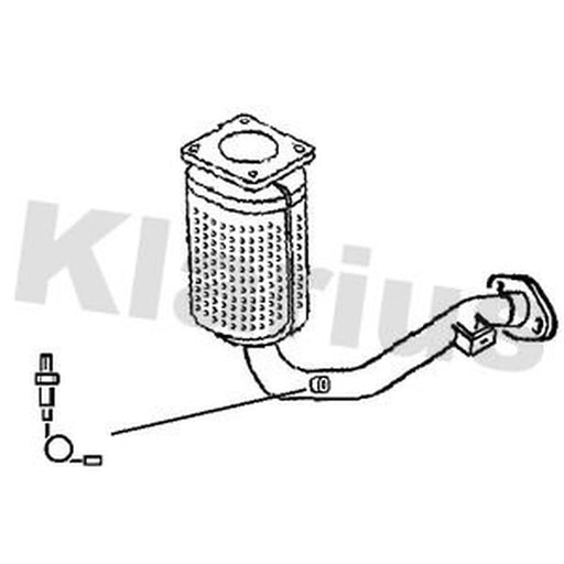 Klarius Catalyst Type Approved With Pipe fits Peugeot 207 2006-2013 1.4